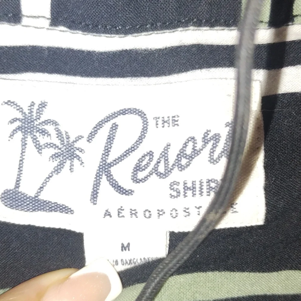 Aeropostal the Resort Shirt Short Sleeve Shirt Size M - Picture 3 of 5